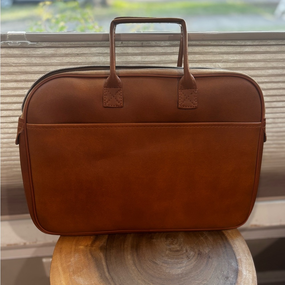 Vintage Interpur Bag Vinyl Banker Briefcase School Satchel Executive Academia